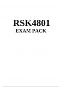 RSK4801 EXAM PACK 2024