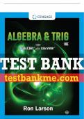 Test Bank For Algebra & Trigonometry - 10th - 2018 All Chapters - 9781337271172