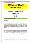 ENN1504 OCT EXAM ANSWERS 2023