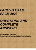 FAC1503 Exam pack 2023