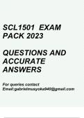Skills Course for Law Students(SCL1501 Exam pack 2023)
