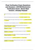 Picat Verification Exam Questions and Answers | ASVAB Electronics Verification Exam | Brand New Version | Already Passed!