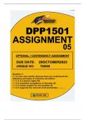 DPP1501 ASSIGNMENT O5  DUE DATE 25 OCTOBER2023