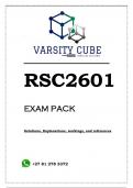 RSC2601 EXAM PACK 2023
