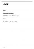 ocr A Level Classical Civilisation H408-23 June2023 Mark Scheme. 