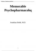 Memorable Psychopharmacology by Jonathan Heldt