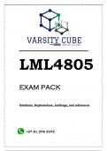 LML4805 EXAM PACK 2023