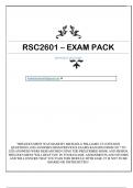 RSC2601 EXAM PACK