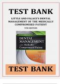 Dental Management of the Medically Compromised Patient, 9th Edition Test Bank  Little AND Falace
