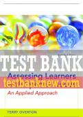 Test Bank For Assessing Learners with Special Needs: An Applied Approach 8th Edition All Chapters - 9780133856415