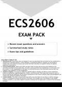 ECS2606 EXAM PACK 2023 - DISTINCTION GUARANTEED