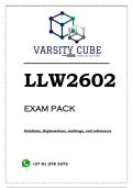 LLW2602 EXAM PACK 2023