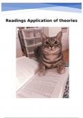 Samenvatting readings Apllication of Theories
