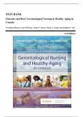 Test Bank - Ebersole and Hess Gerontological Nursing and Healthy Aging in Canada, 3rd Edition (Boscart, 2023), Chapter 1-28 | All Chapters