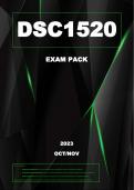 DSC1520 Exam Pack (2023)