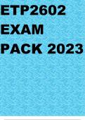 ETP2602 EXAM PACK 2023