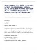 NR602 Final ACTUAL EXAM TESTBANK LATEST EXAMS 2023-2024 ACTUAL  EXAM 600 QUESTIONS AND CORRECT  DETAILED ANSWERS (VERIFIED  ANSWERS) |ALREADY GRADED A+