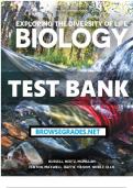 Test Bank for Biology Exploring the Diversity of Life, 4th Canadian Edition