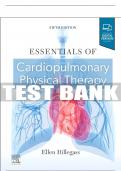 Test Bank For Essentials of Cardiopulmonary Physical Therapy, 5th - 2022 All Chapters - 9780323755931