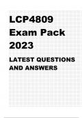 LCP4809 EXAM PACK