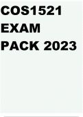 COS1521 EXAM PACK 2023