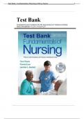 TEST BANK FOR FUNDAMENTALS OF NURSING 10TH EDITION BY TAYLOR ALL CHAPTER COVERED 1-47 | COMPLETE GUIDE NEWEST VERSION 2023-2024 GRADED A+