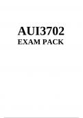 AUI3702 NEW Exam Pack (Notes, past assignments and Exam Solutions 2023