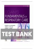 Test Bank For Egan’s Fundamentals of Respiratory Care, 12th edition (Kacmarek, 2021), All Chapter Covered 1-58 | Graded A+ 2023-2024