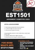 EST1501 ASSIGNMENT 5 Semester 2 2023 (Answers)