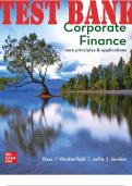 TEST BANK for Corporate Finance: Core Principles and Applications 6th Edition by Ross Stephen. ISBN 9781260726305. 