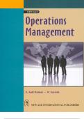  OPERATIONS MANAGEMENT CONCEPTS Latest Verified Review 2023 Practice Questions and Answers for Exam Preparation, 100% Correct with Explanations, Highly Recommended, Download to Score A+
