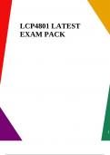 LCP4801 LATEST EXAM PACK
