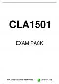 CLA1501 EXAM PACK 2024