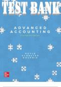 TEST BANK for Advanced Accounting 14th Edition by Hoyle, Schaefer and Doupnik. ISBN-13 978-1260247824. All Complete Chapters 1-19.