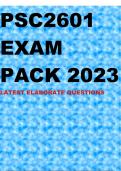 PSC2601 EXAM PACK 2023