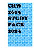 CRW2603 STUDY PACK 2023