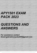 APY1501 Exam pack 2023