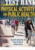 TEST BANK FOR FOUNDATIONS OF PHYSICAL ACTIVITY AND PUBLIC HEALTH UPDATED TEST BANK – A+ SCORES