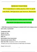 ATI RN Comprehensive Online Practice 2023 A and B with NGN Questions and Answers (Verified Answers)