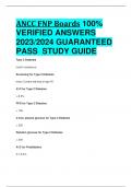 BEST REVIEW ANCC FNP Boards 100% VERIFIED ANSWERS 2023/2024 GUARANTEED PASS  STUDY GUIDE 
