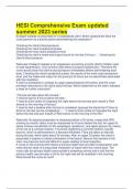 HESI Comprehensive Exam updated summer 2023 series
