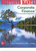SOLUTIONS MANUAL for Corporate Finance: Core Principles and Applications, 6th Edition By Ross, Westerfield, Jaffe and Jordan. ISBN13 9781260013894.