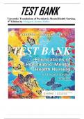 Test Bank For Varcarolis' Foundations of Psychiatric-Mental Health Nursing 9th Edition Margaret Jordan Halter Chapter 1-36 | Complete Guide Newest Version 2024A+