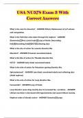 USA NU578 Exam 3 With Correct Answers