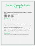 Smartsheet Certification Complete Bundle; All Correct & Verified