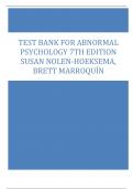 Test Bank for Abnormal Psychology 7th Edition Susan Nolen-Hoeksema, Brett Marroquín.||ISBN NO:10,1259578135||ISBN NO:13,978-1259578137||All Chapters||Complete Guide A+