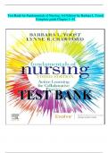 Fundamentals of Nursing (3rd Edition) by Barbara L Yoost Complete guide Rated A+ 