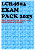 LCR4803 EXAM PACK 2023 