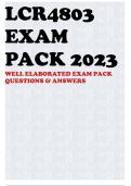 LCR4803 EXAM PACK 2023 