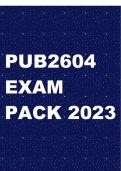 PUB2604 EXAM PACK 2023